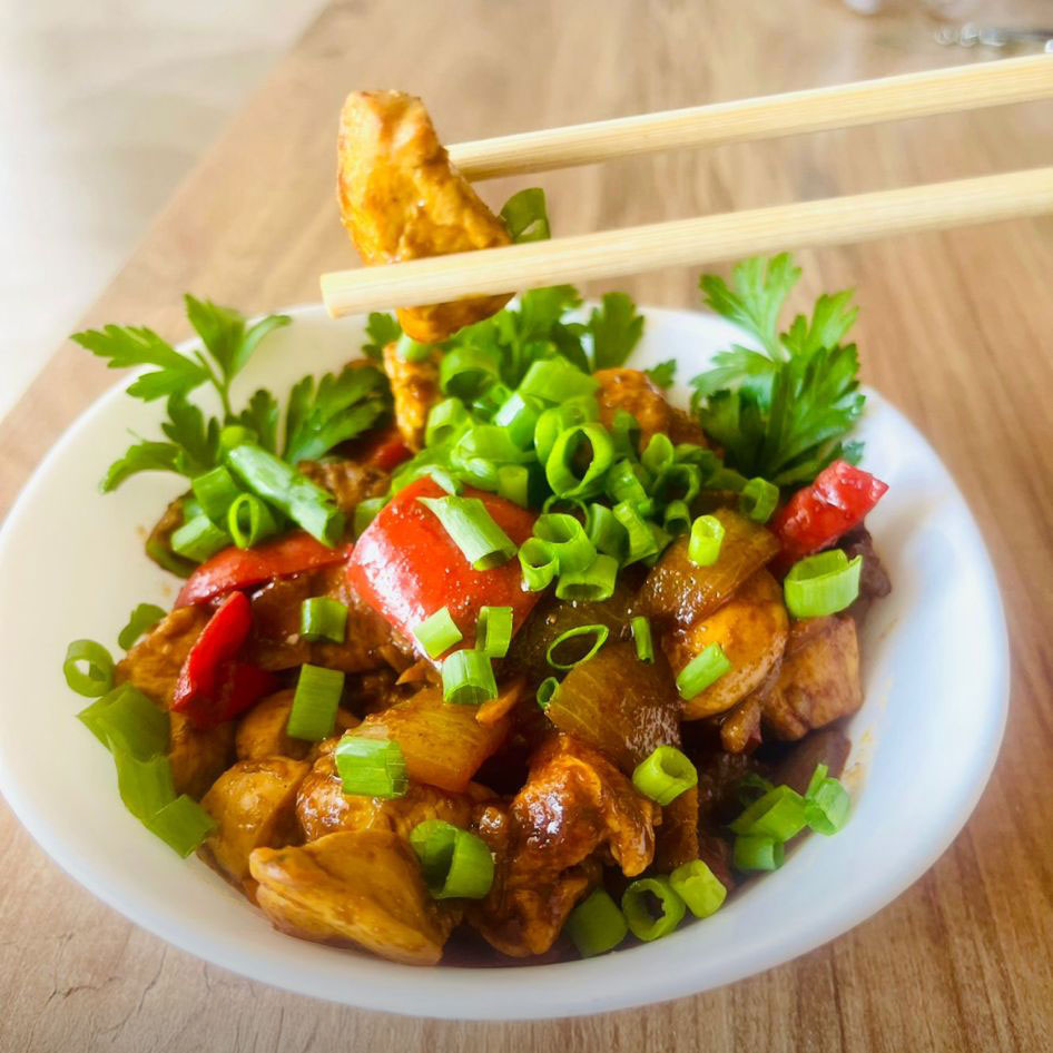 Teriyaki soslu tavuk